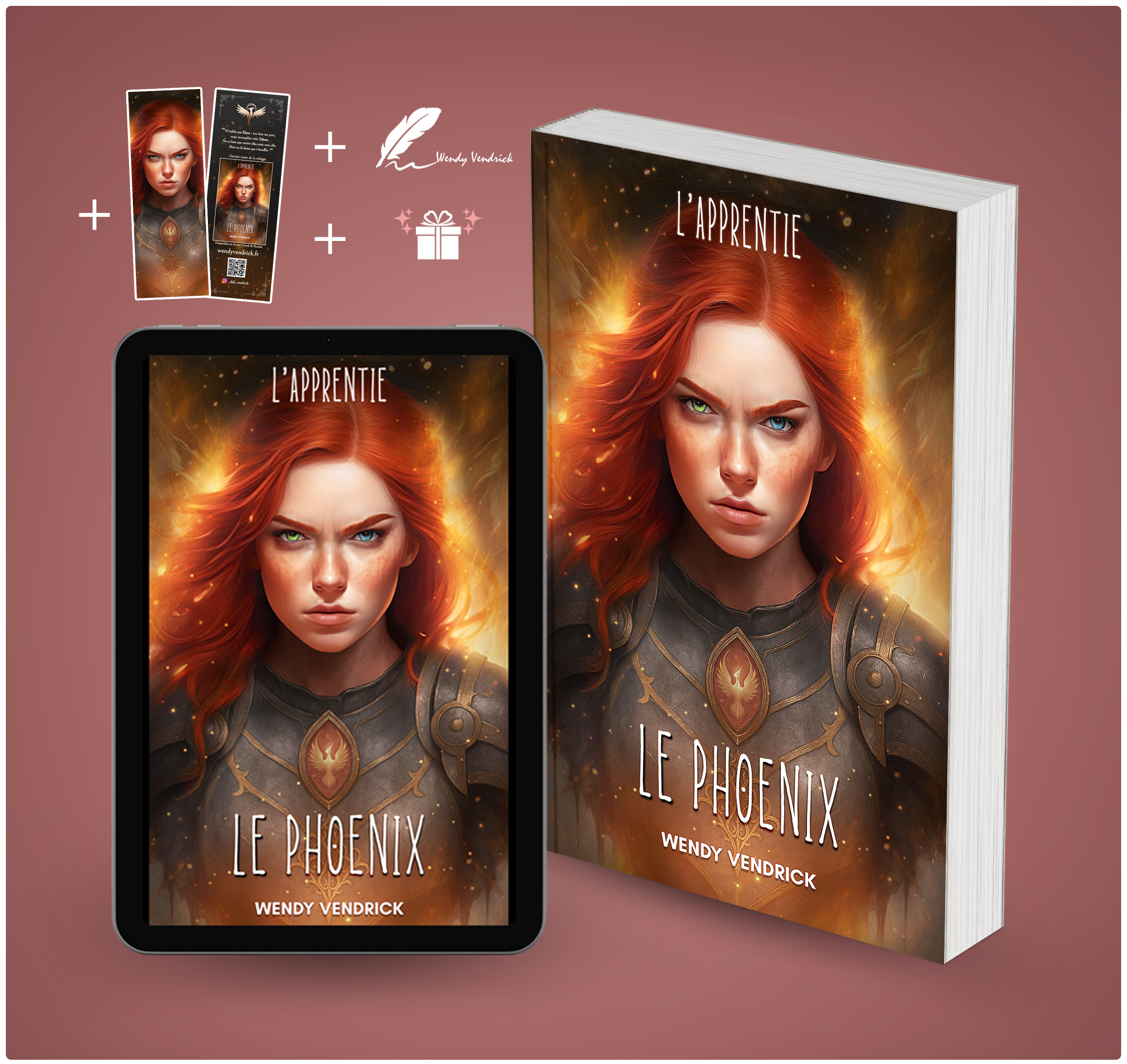 <strong>Pack BROCHÉ + e-book - L'Apprentie :</strong></br> Tome 3 - Le Phoenix